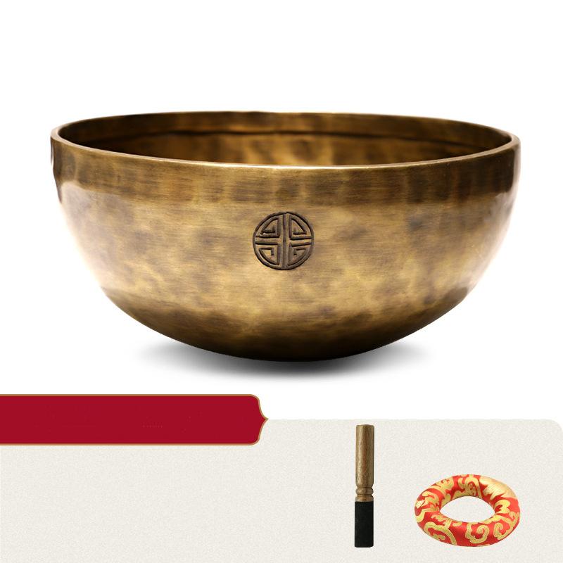 Wave Texture Meditation Nepal Buddha Sound Copper Singing Bowls GEMROCKY-Psychic-Cooper Color 10cm Set2-