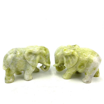 Xiuyan Jade Elephant Big Carvings GEMROCKY-Carvings-