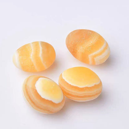 Yellow Calcite Tumble Stones GEMROCKY-Tumbles-