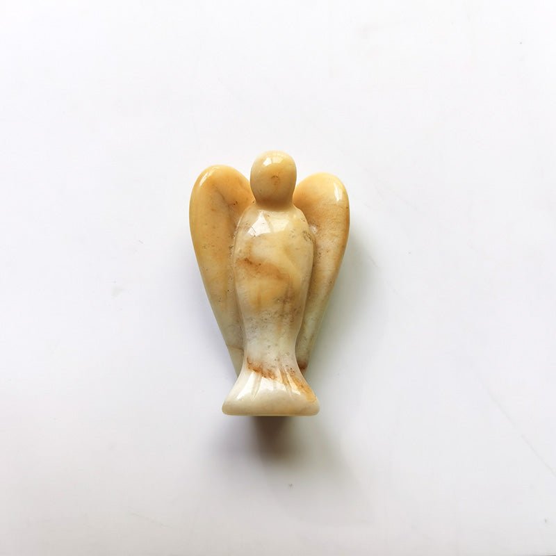 Yellow Jade Angel 1.5 Inch GEMROCKY-Carvings-