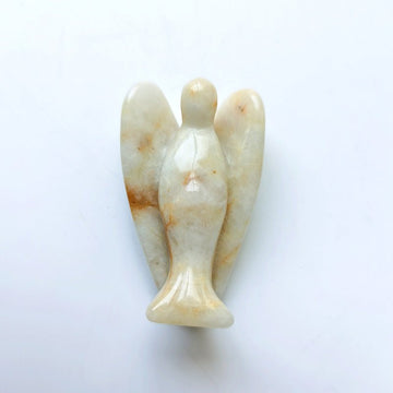 Yellow Jade Angel 2 Inch GEMROCKY-Carvings-