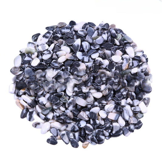 Zebra Jasper Chips GEMROCKY-Tumbles-