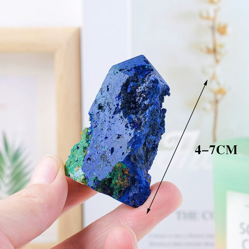 Azurite Malachite Symbiotic Crystal Tetrahedorn Tower Specimens GEMROCKY-20-40 gram-