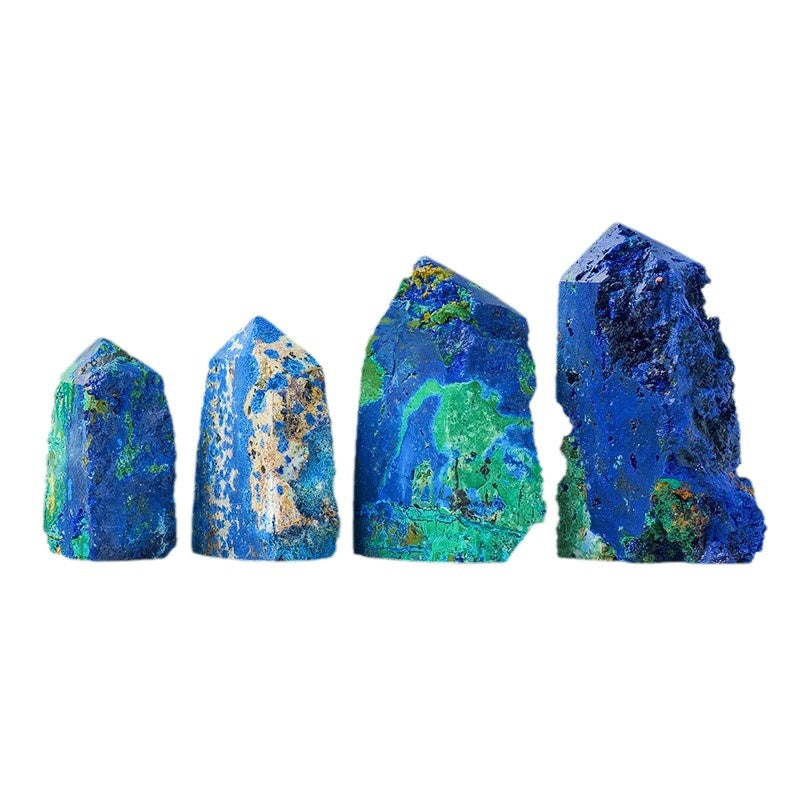 Azurite Malachite Symbiotic Crystal Tetrahedorn Tower Specimens GEMROCKY-20-40 gram-