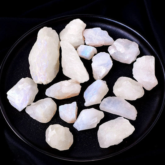 Blue Moonstone Rough Stones GEMROCKY-