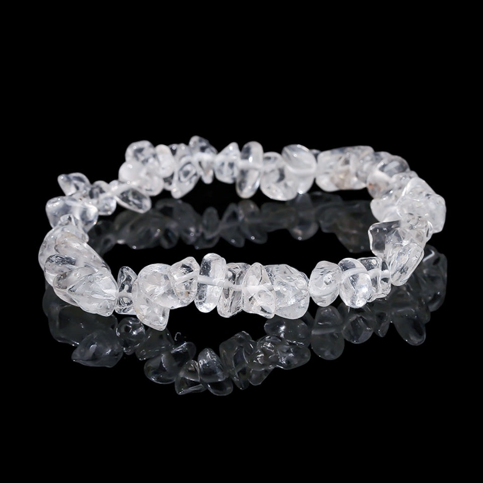 Clear Quartz Chip Bracelets GEMROCKY-Bracelets-GEMROCKY