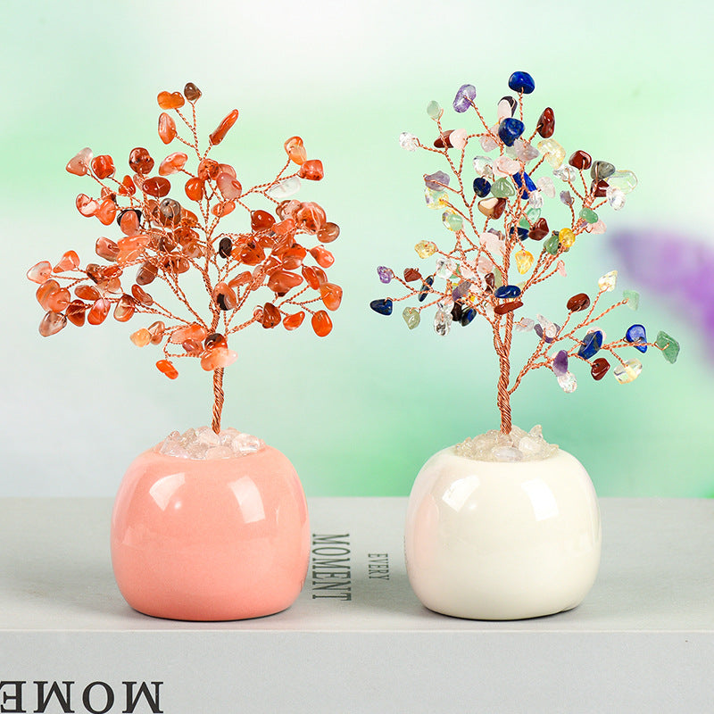 Colorful Ceramics Crystal Gem Chips Tree Home Ornaments GEMROCKY-Decoration-GEMROCKY