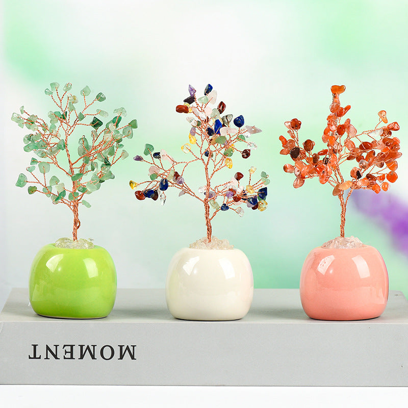 Colorful Ceramics Crystal Gem Chips Tree Home Ornaments GEMROCKY-Decoration-GEMROCKY