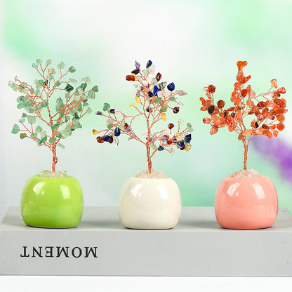 Colorful Ceramics Crystal Gem Chips Tree Home Ornaments GEMROCKY-Decoration-GEMROCKY