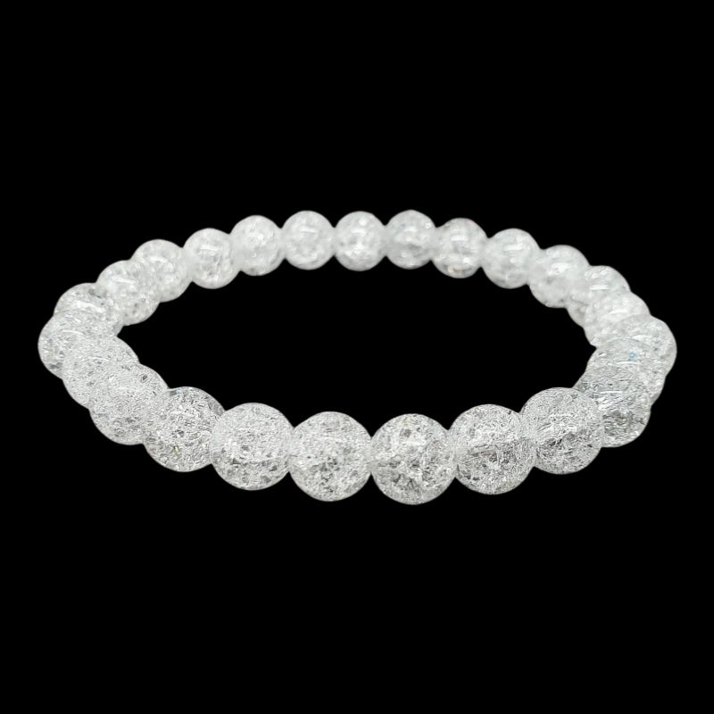 8mm Crack Quartz Bead Bracelets GEMROCKY-