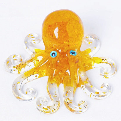 Crystal Chip Resin Octopus Cute Animal Ornaments GEMROCKY-Carvings-Citrine-GEMROCKY