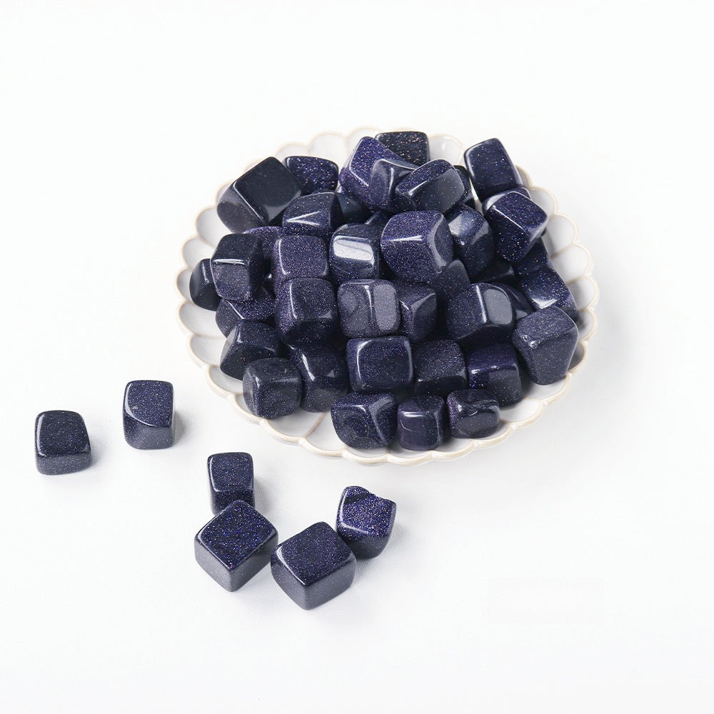 Crystal Cube Tumble Stones GEMROCKY-Tumbles-Blue Sandstone-GEMROCKY