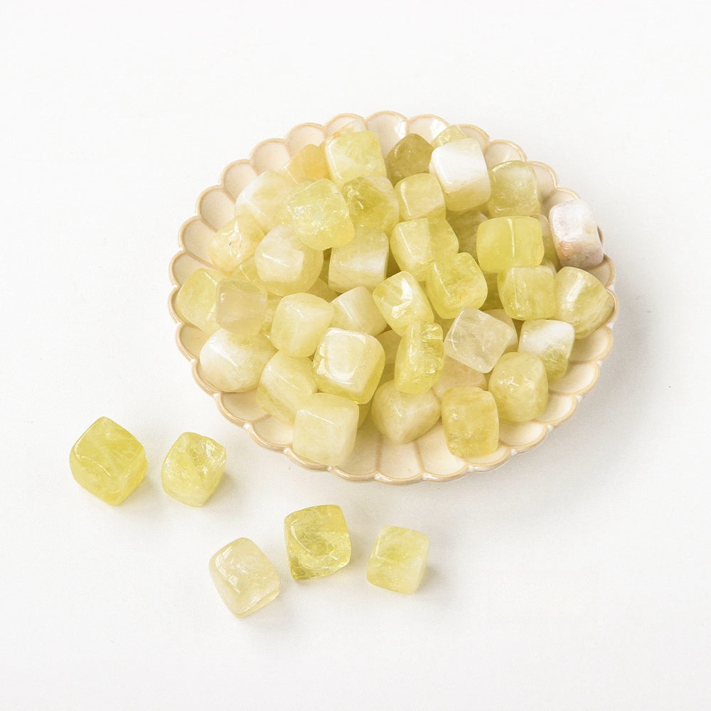 Crystal Cube Tumble Stones GEMROCKY-Tumbles-Citrine-GEMROCKY