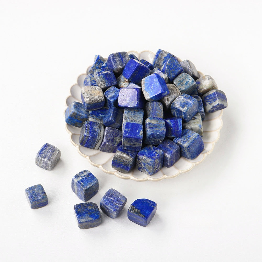 Crystal Cube Tumble Stones GEMROCKY-Tumbles-Lapis Lazuli-GEMROCKY