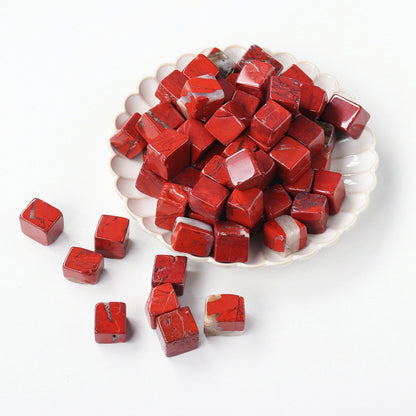 Crystal Cube Tumble Stones GEMROCKY-Tumbles-Red Jasper-GEMROCKY