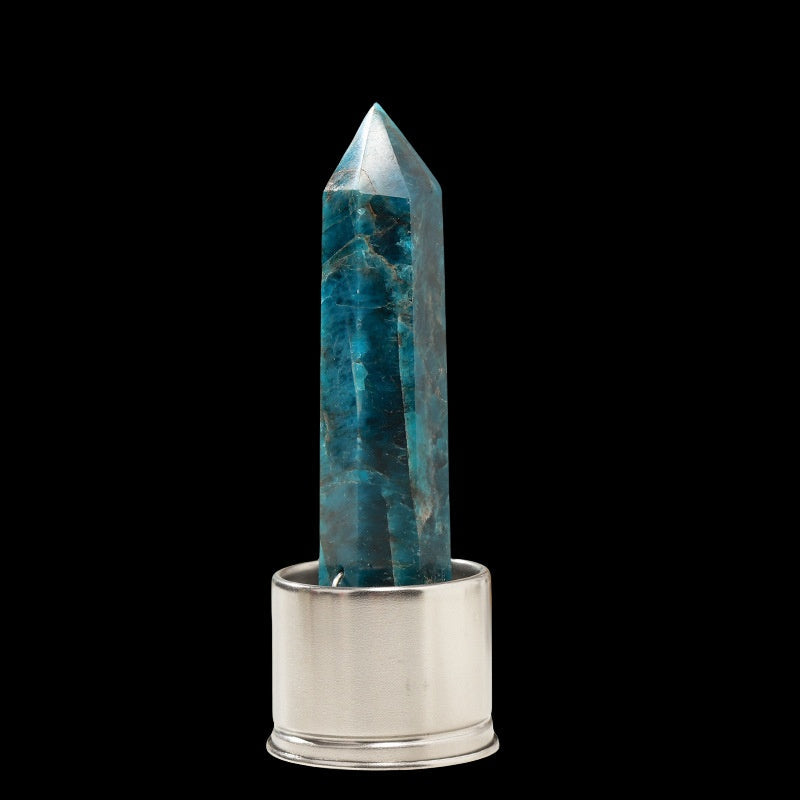 Crystal Point Tower Water Bottle Replacement Base GEMROCKY-Decoration-Blue Apatite-GEMROCKY