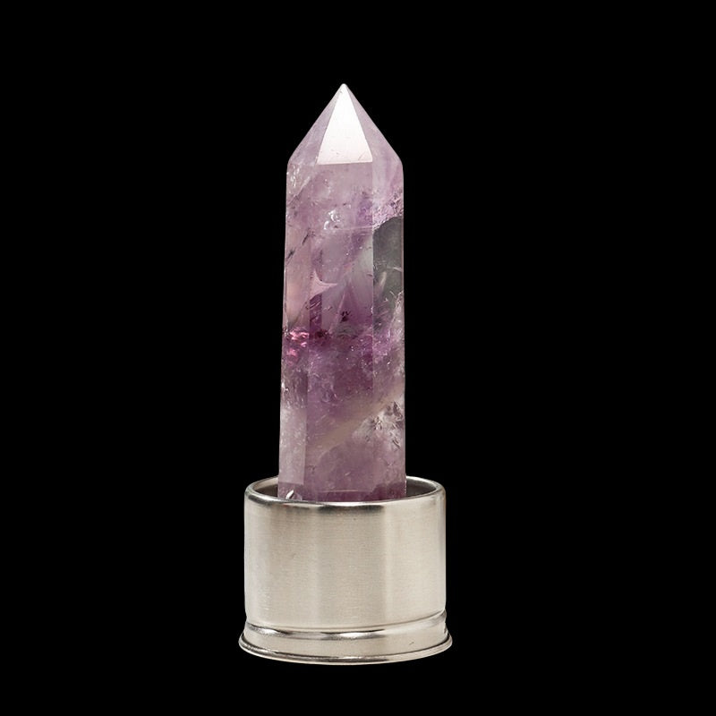 Crystal Point Tower Water Bottle Replacement Base GEMROCKY-Decoration-Brazilian Amethyst-GEMROCKY