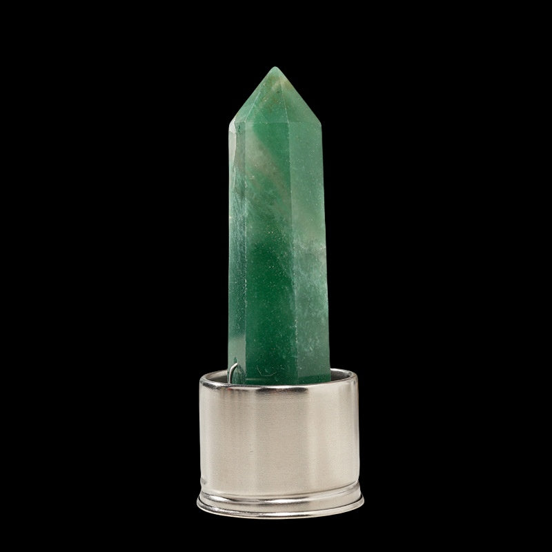 Crystal Point Tower Water Bottle Replacement Base GEMROCKY-Decoration-Green Aventurine-GEMROCKY