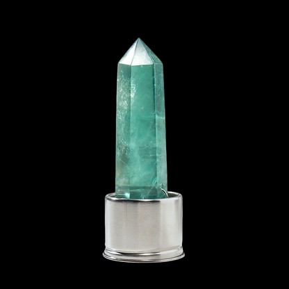 Crystal Point Tower Water Bottle Replacement Base GEMROCKY-Decoration-Green Fluorite-GEMROCKY