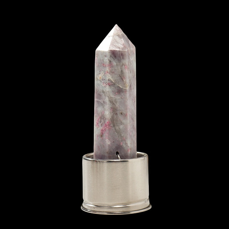 Crystal Point Tower Water Bottle Replacement Base GEMROCKY-Decoration-Plum Blossom Tourmaline-GEMROCKY