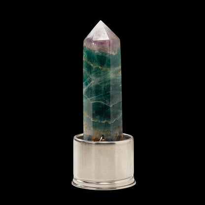 Crystal Point Tower Water Bottle Replacement Base GEMROCKY-Decoration-Rainbow Fluorite1-GEMROCKY