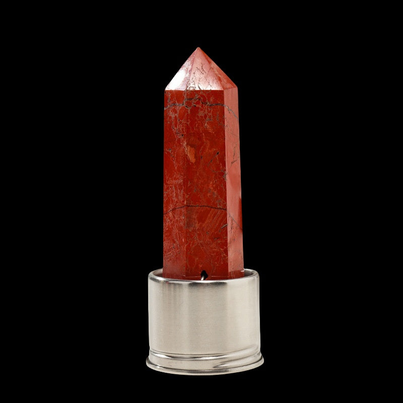 Crystal Point Tower Water Bottle Replacement Base GEMROCKY-Decoration-Red Jasper-GEMROCKY