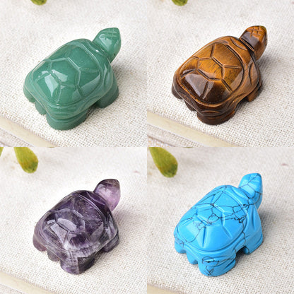 Fine Carving 1.5 Inch Turtle Carvings GEMROCKY-Carvings-GEMROCKY