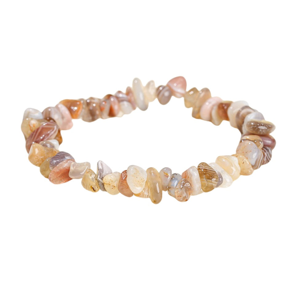 Gray Agate Chip Bracelets GEMROCKY-Bracelets-GEMROCKY