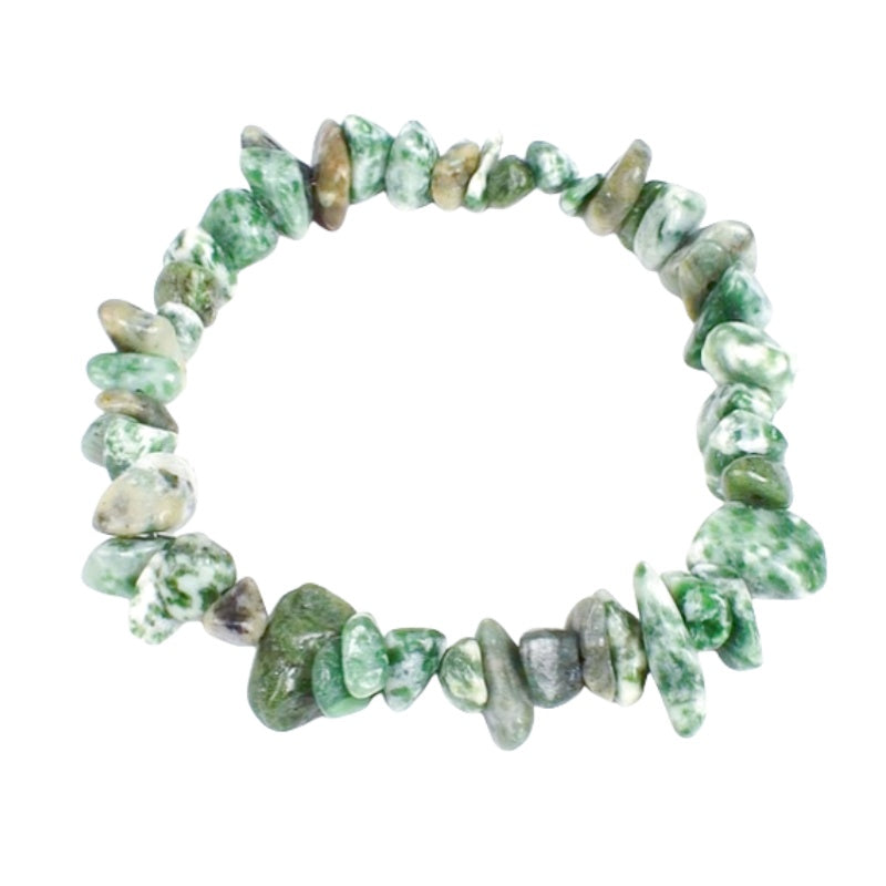 Green Spot Stone Chip Bracelets GEMROCKY-Bracelets-GEMROCKY