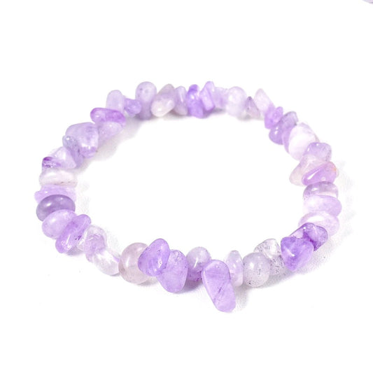 Lavender Amethyst Chip Bracelets GEMROCKY-Bracelets-GEMROCKY