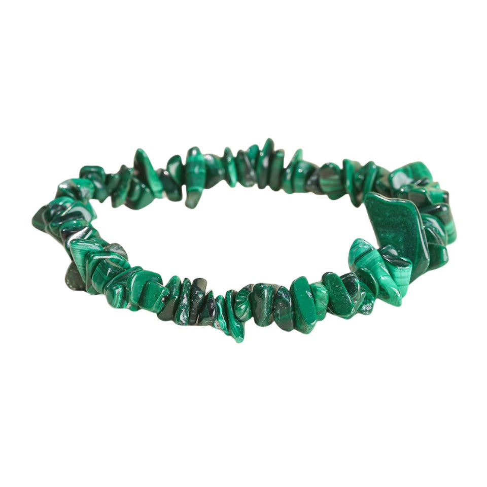 Malachite Chip Bracelets GEMROCKY-Bracelets-GEMROCKY