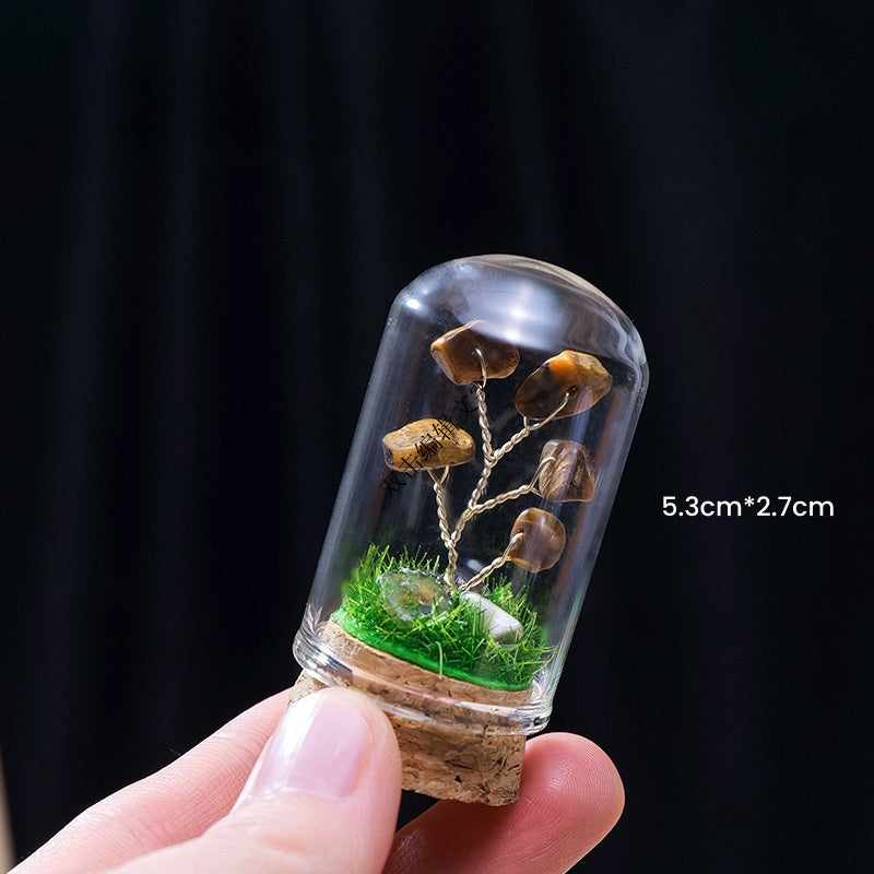 Micro Scene Mini Crystal Forest Decor Ornaments GEMROCKY-Decoration-Green Aventurine-GEMROCKY