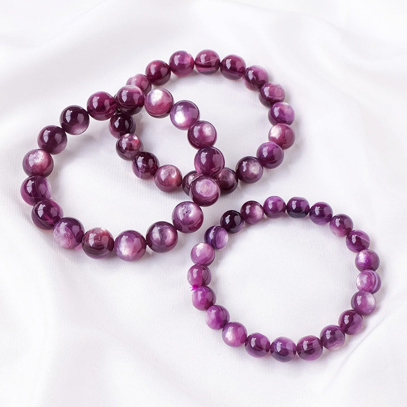 Natural Shiny Lepidolite Bead Bracelets GEMROCKY-Bracelets-9mm-GEMROCKY