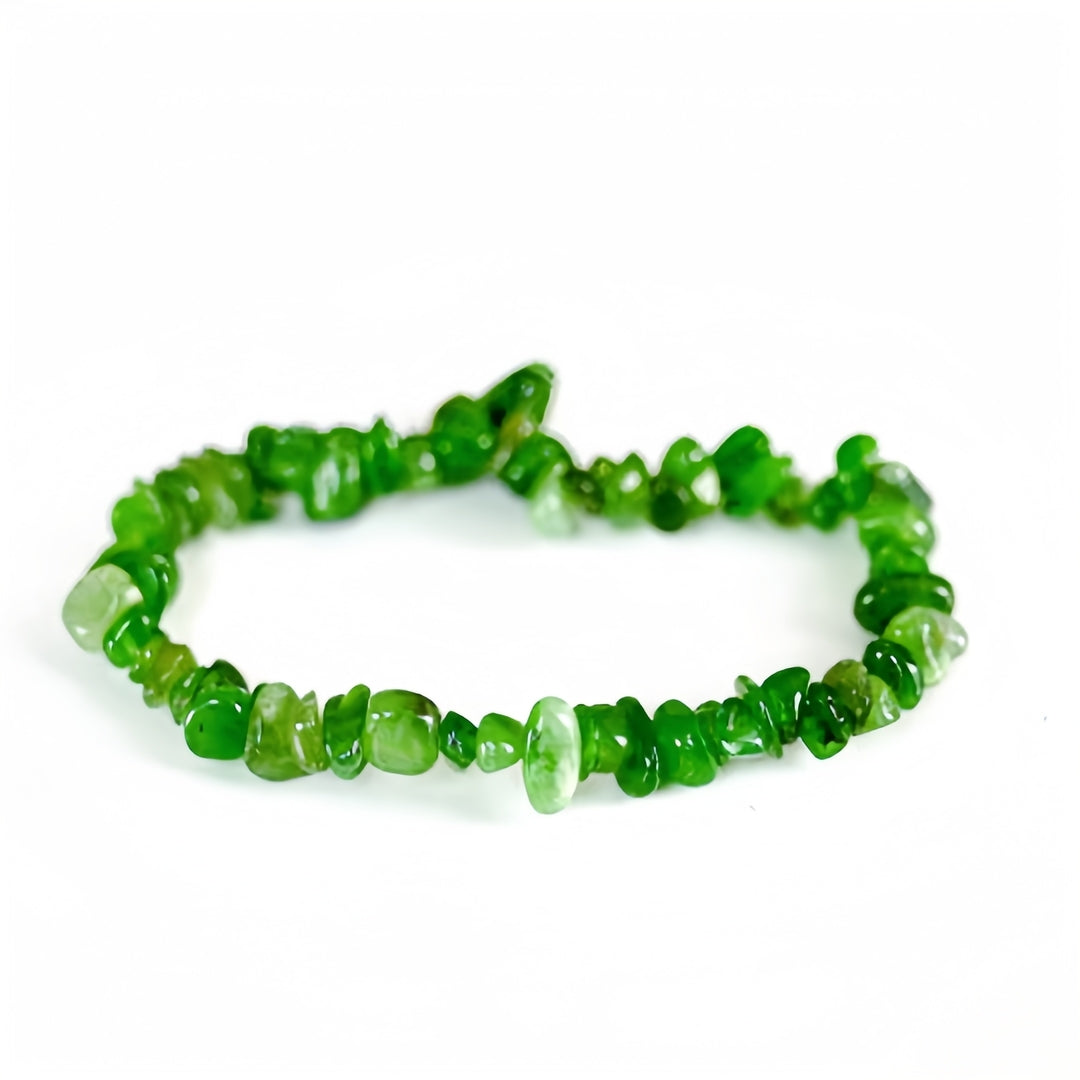 Nephrite Jade Chip Bracelets GEMROCKY-Bracelets-GEMROCKY