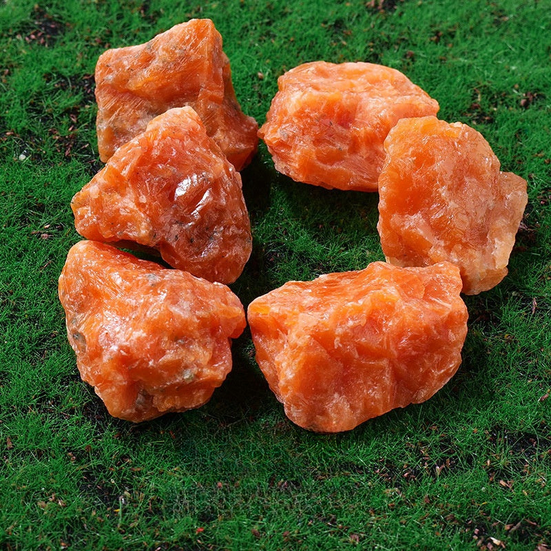 Orange Sunstone Rough Stones GEMROCKY-Mineral Specimens-GEMROCKY