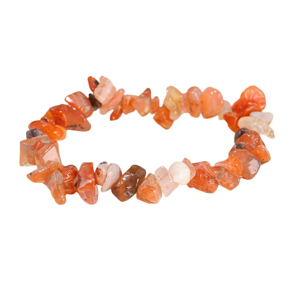 Red Agate Chip Bracelets GEMROCKY-Bracelets-GEMROCKY