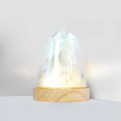 Rough Stone Diffuser Aromatherapy Wood Lamp Home Decor Ornaments GEMROCKY-Decoration-Clear Quartz-GEMROCKY