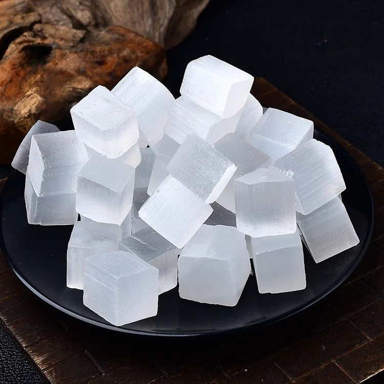 Selenite Cube Tumble Stones GEMROCKY-Tumbles-GEMROCKY