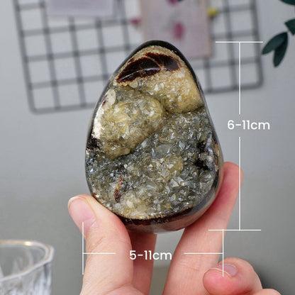 Septarian Moire Pattern Egg Cluster Decor Ornaments GEMROCKY-Decoration-100-200g-GEMROCKY