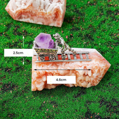 Track Miner Rough Stone Toy Decor Ornaments GEMROCKY-Decoration-Amethyst Teeth-GEMROCKY