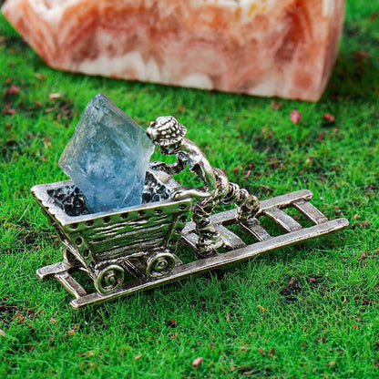 Track Miner Rough Stone Toy Decor Ornaments GEMROCKY-Decoration-Blue Fluorite-GEMROCKY