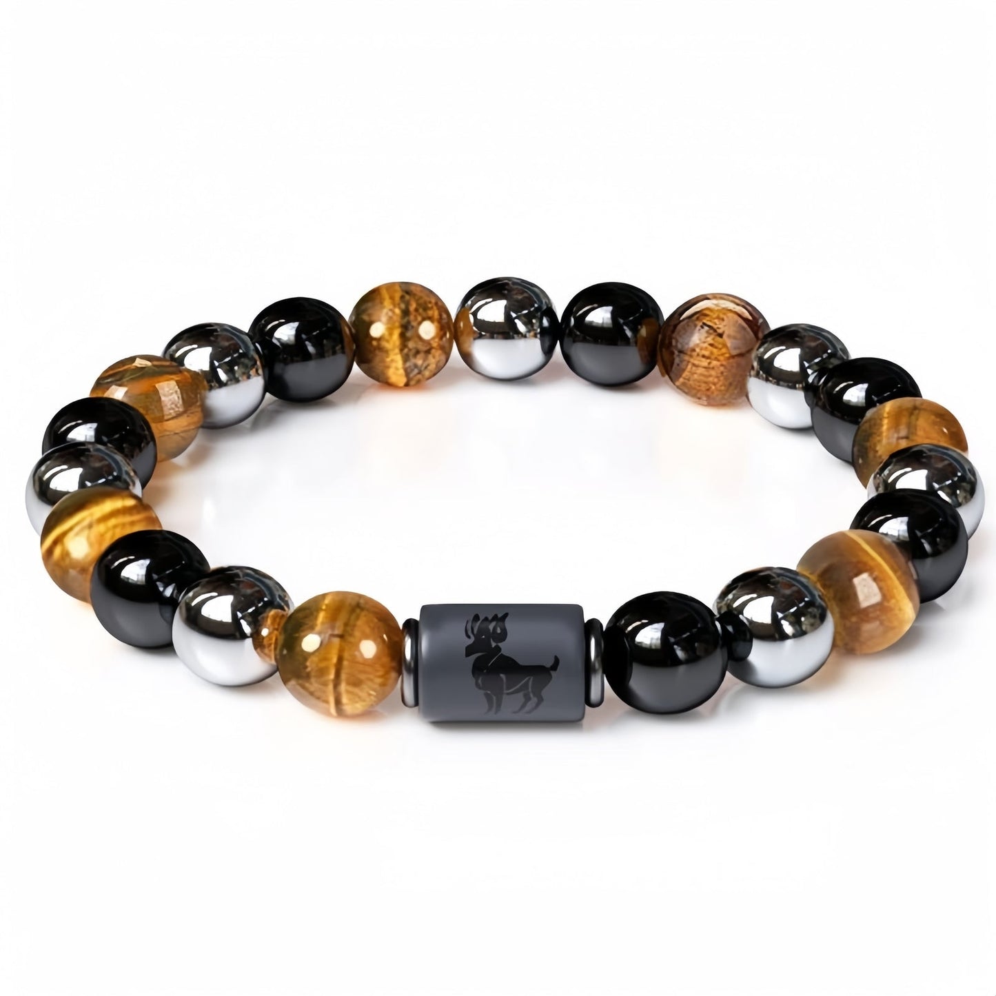 Twelve-Constellations-Tiger-Eye-Hematite-Mixed-Bead-Bracelets-GEMROCKY-Bracelets-Aries