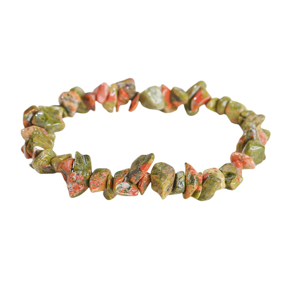 Unakite Chip Bracelets GEMROCKY-Bracelets-GEMROCKY