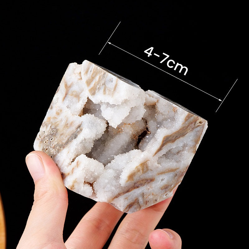 White Sphalerite Cube Home Decor Ornaments GEMROCKY-Decoration-4-5cm-GEMROCKY