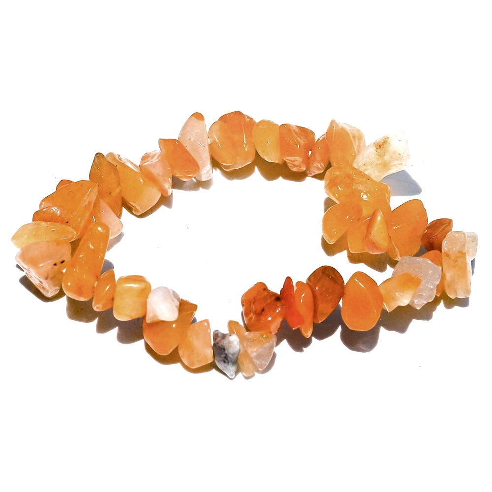 Yellow Jade Chip Bracelets GEMROCKY-