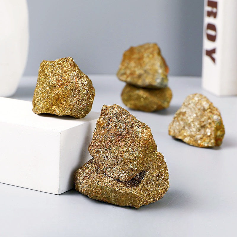 Yellow Pyrite Rough Stones GEMROCKY-Mineral Specimens-GEMROCKY